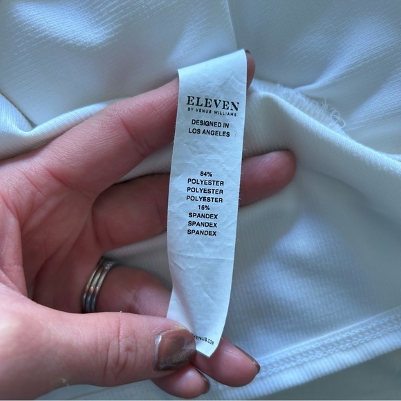 EleVen by Venus Williams Winner Short Sleeve Tennis Dress White Small - Picture 5 of 5